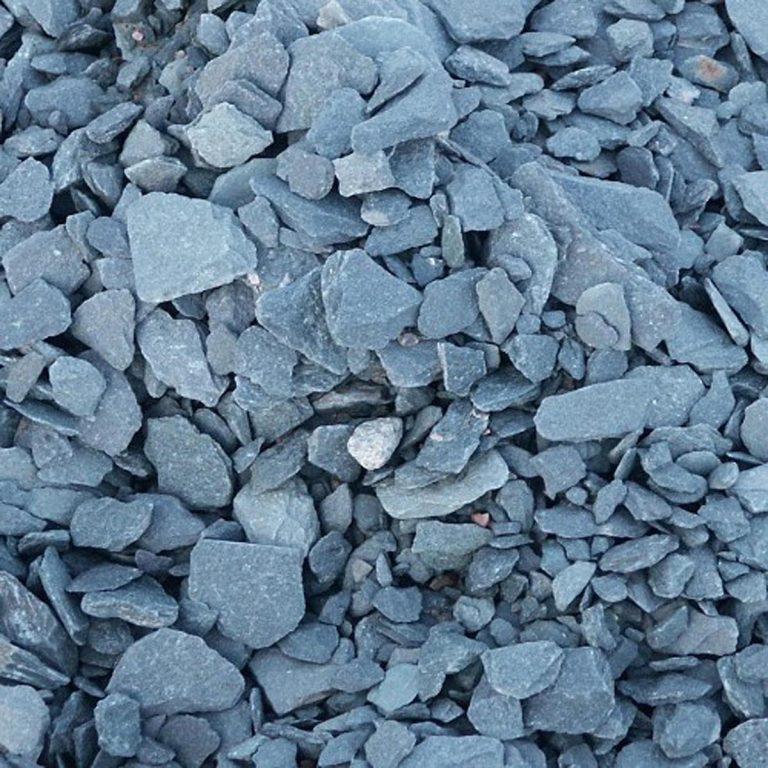Blue Slate Mulch 530mm (20 litre bag) Tommy Topsoil Pebbles